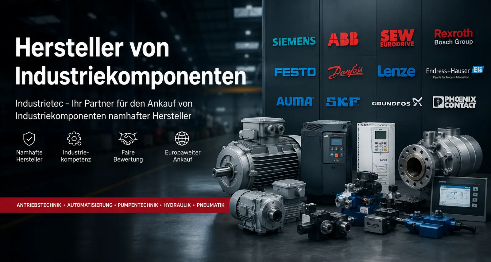 Hersteller von Industriekomponenten und Antriebstechnik bei Industrietec